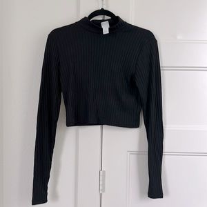 H&M Turtleneck Ribbed Cropped Longsleeve